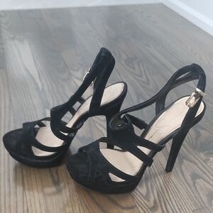 Elegant Black Strappy Heels
